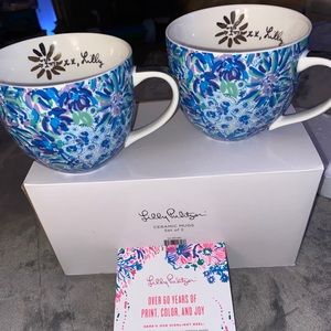 Lilly Pulitzer Ceramic mugs set of two